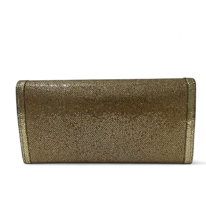 Jimmy Choo - Pochette dorée pailletée