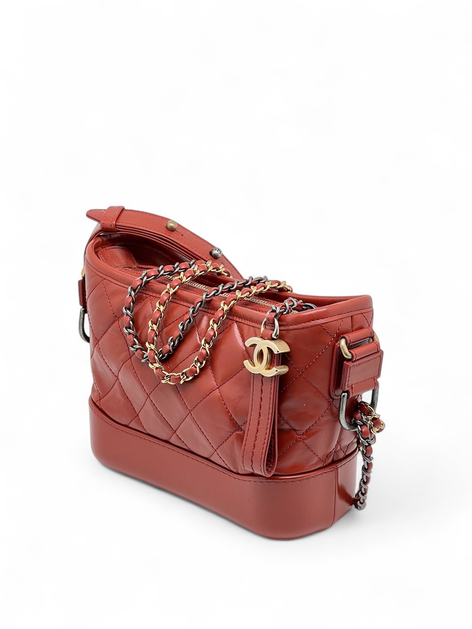 Chanel - Sac Mini Gabrielle Terracotta