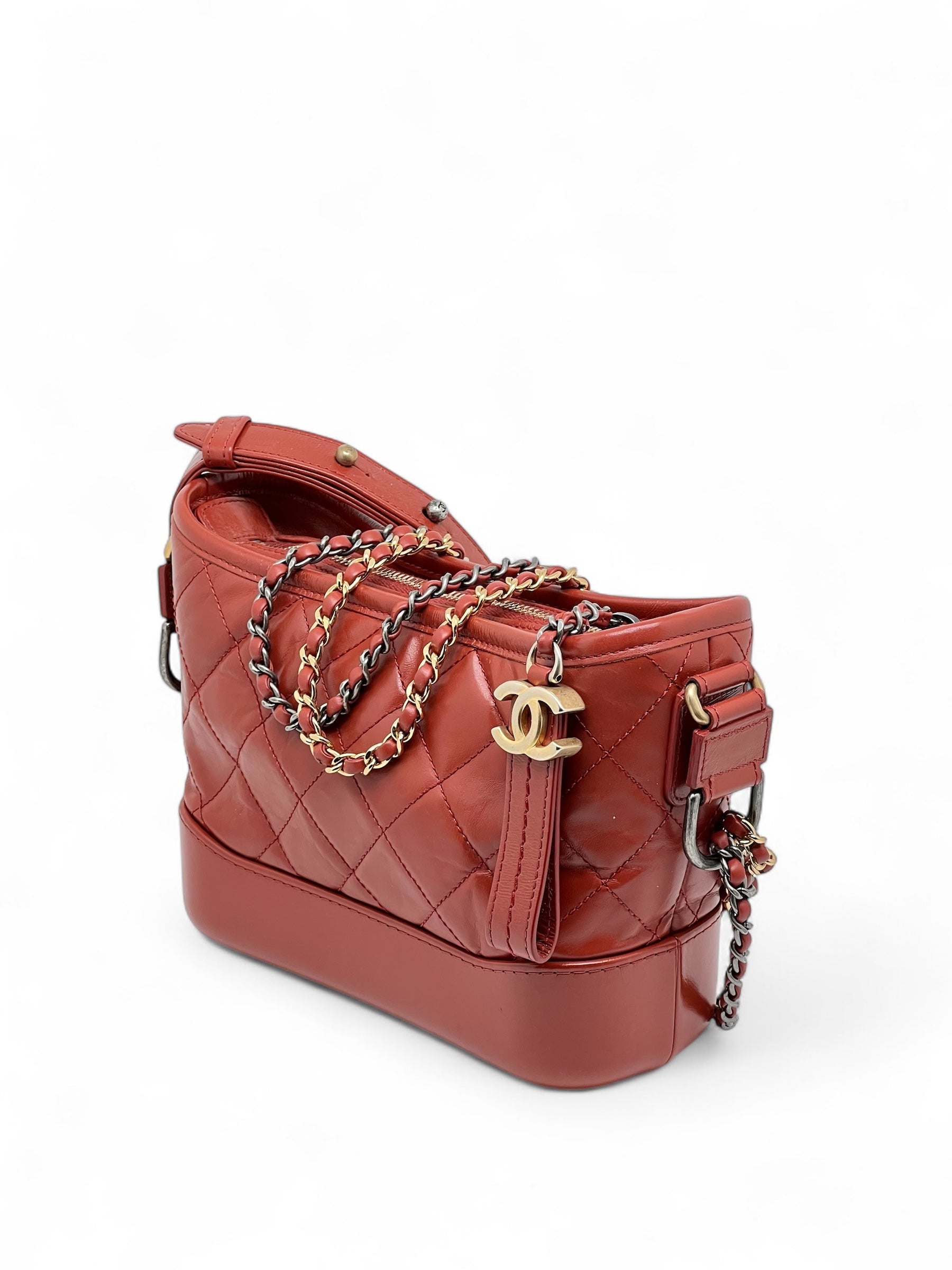 Chanel - Sac Mini Gabrielle Terracotta