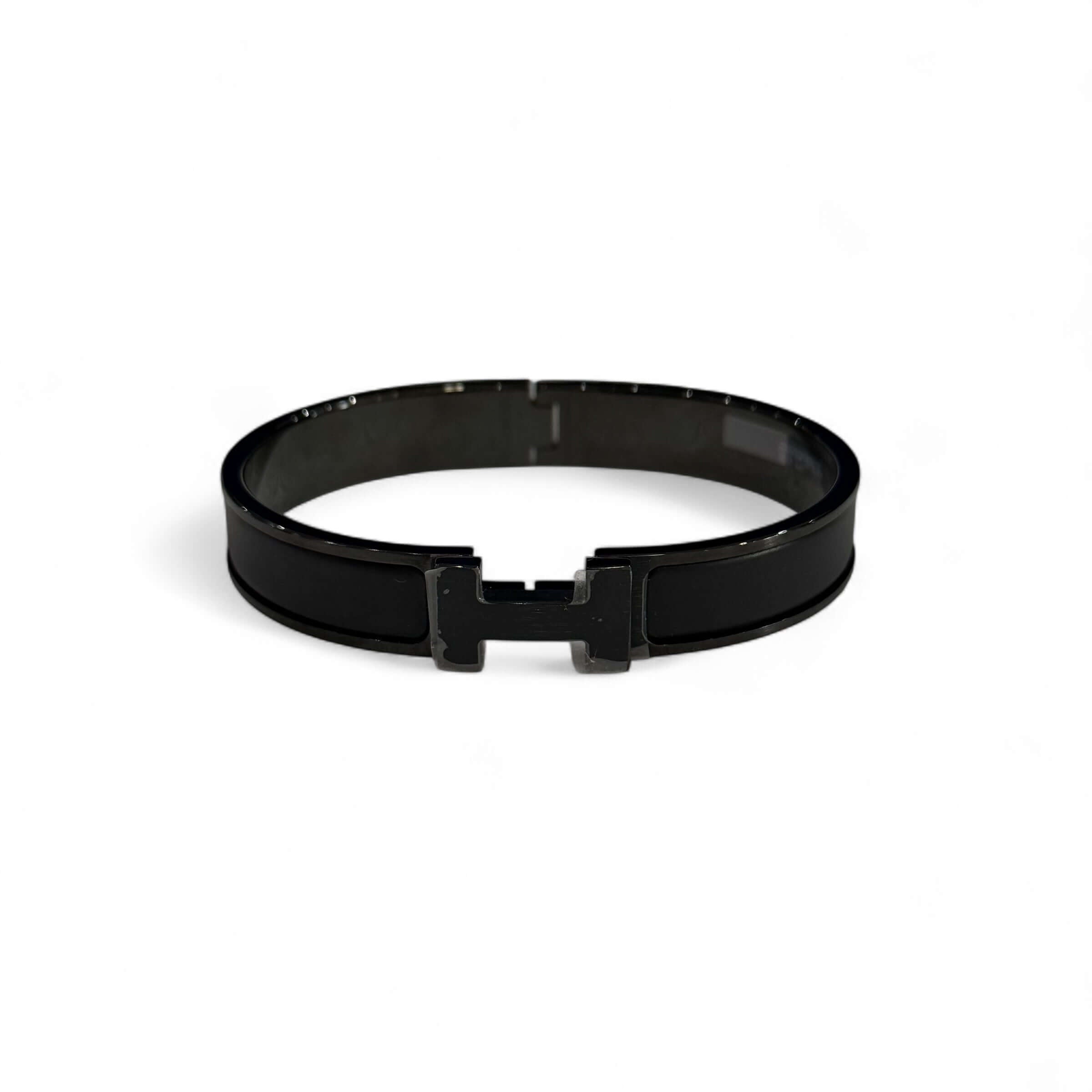 Hermès - Bracciale clic HH So black