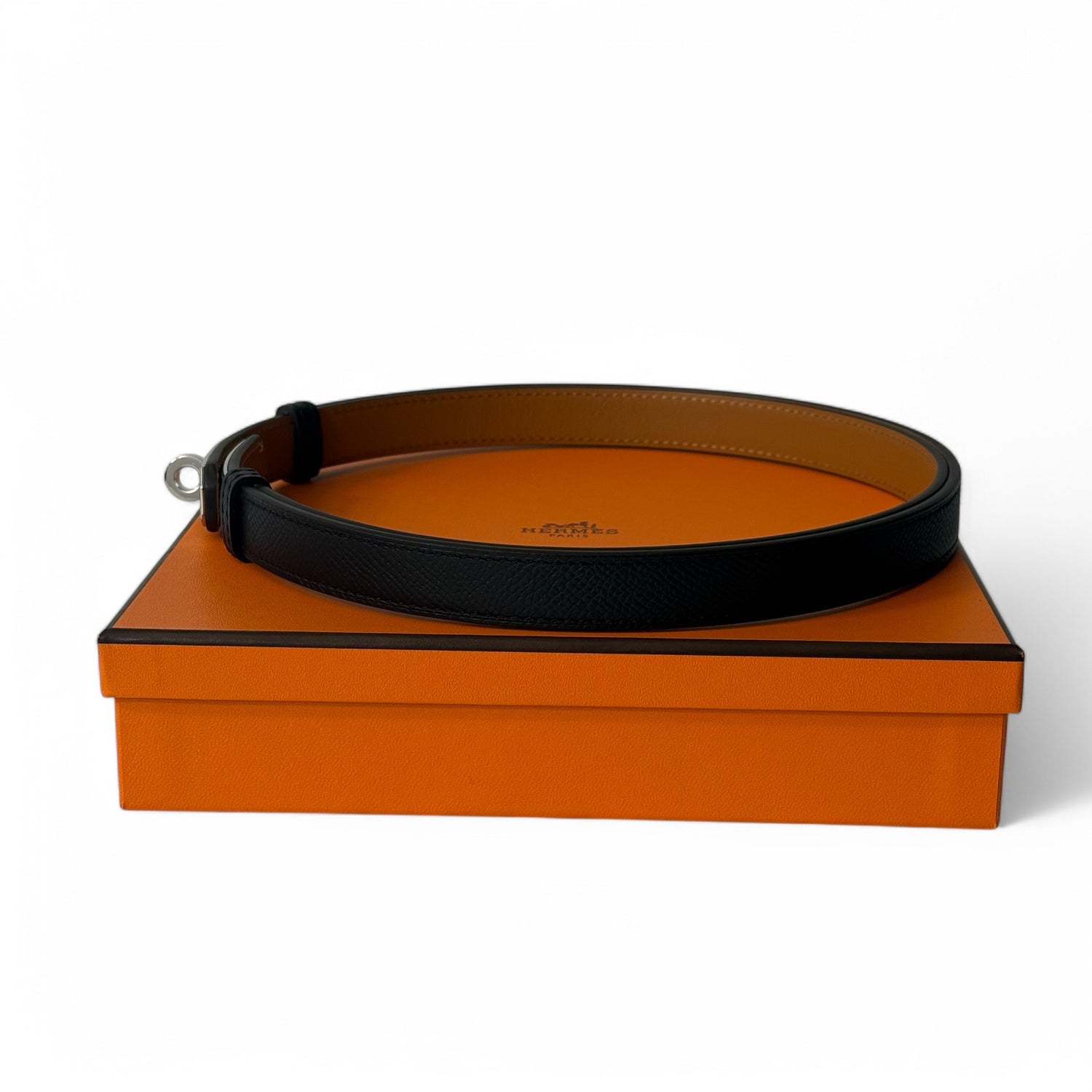 Hermès - Ceinture Kelly noire