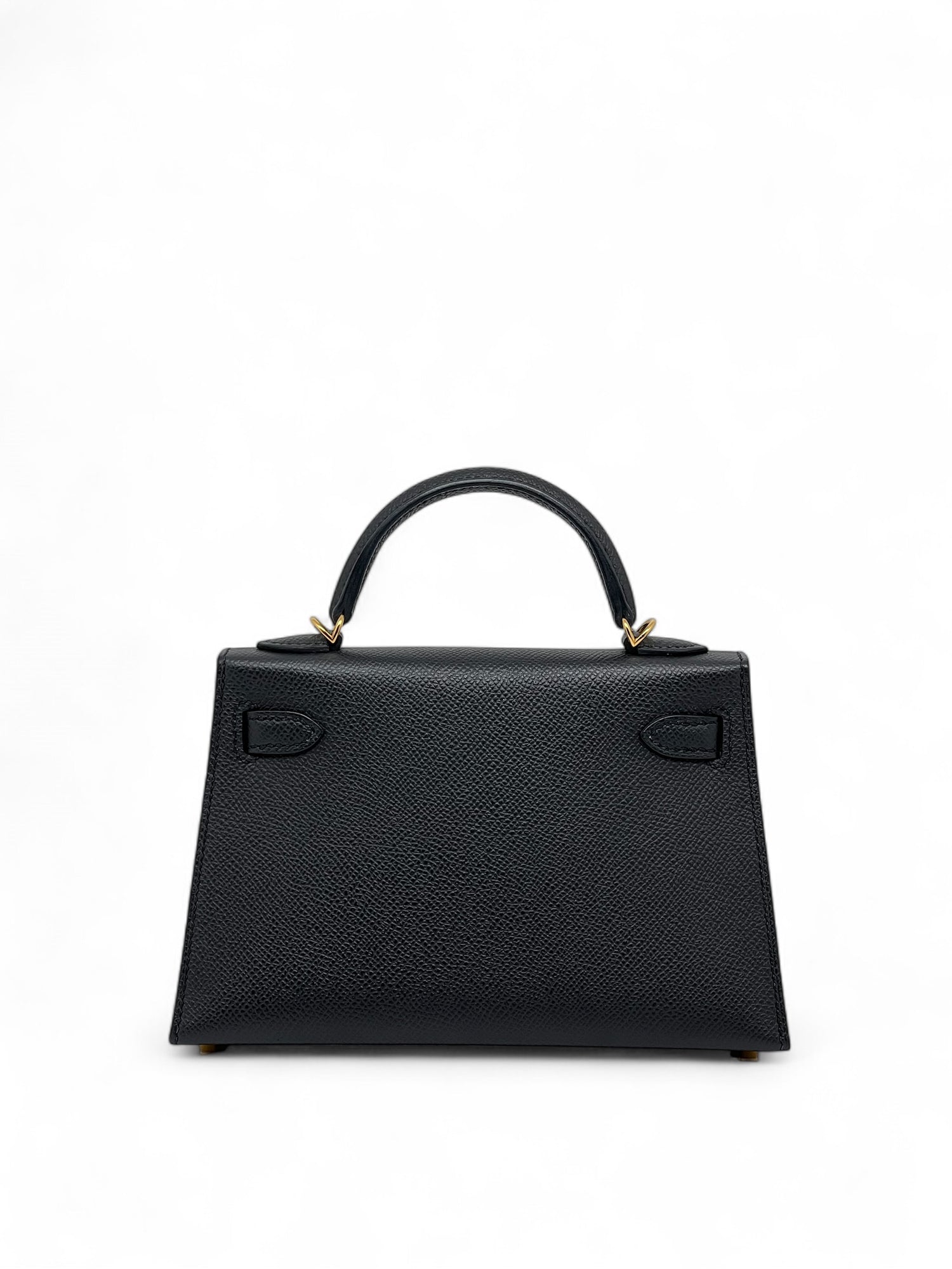 Hermès - Sac Mini Kelly Noir cuir Epsom