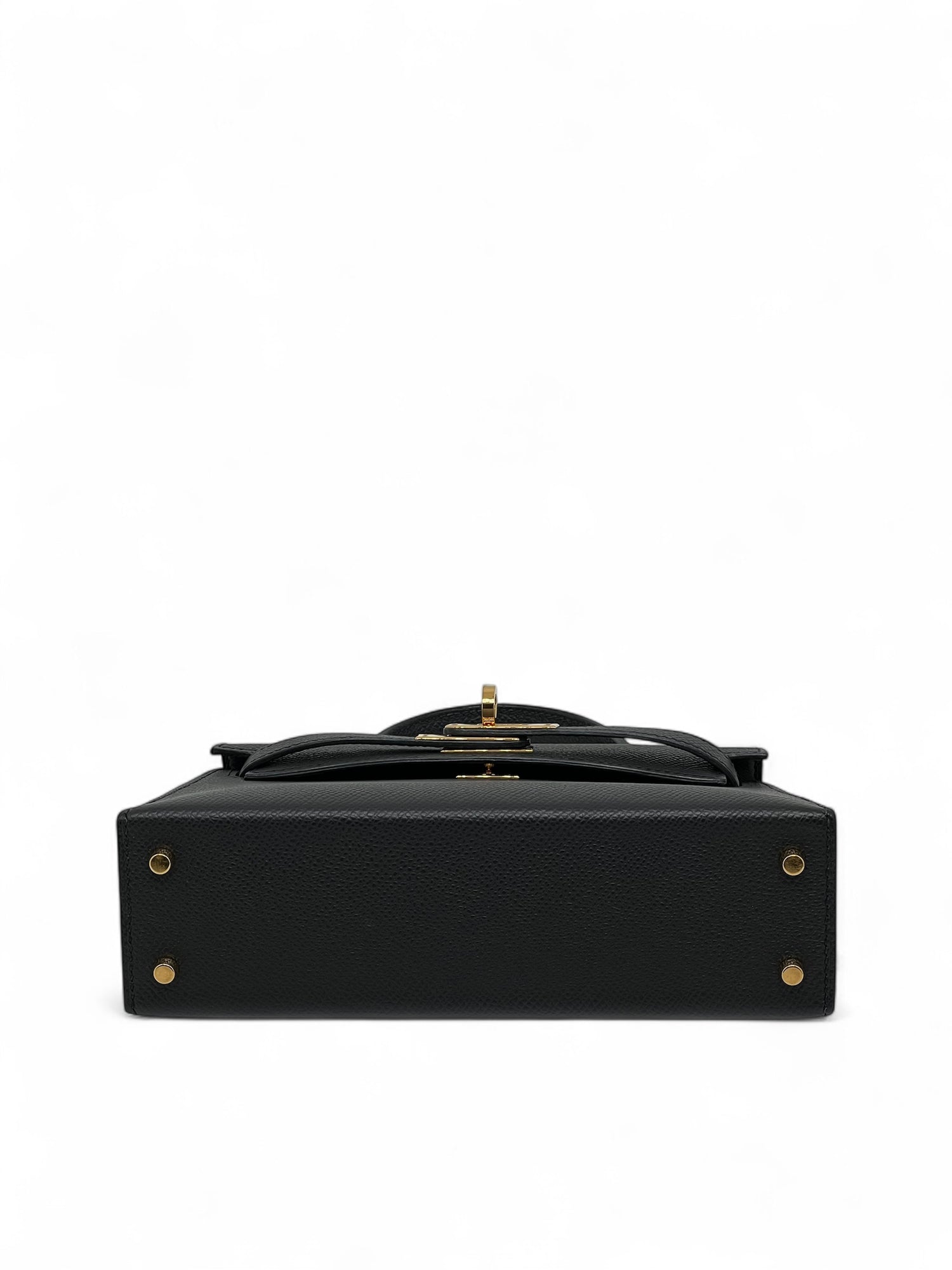Hermès - Sac Mini Kelly Noir cuir Epsom