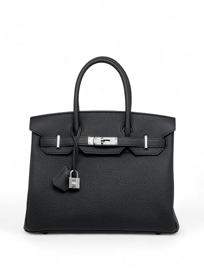 Hermès - Sac Birkin 30 Noir cuir Togo