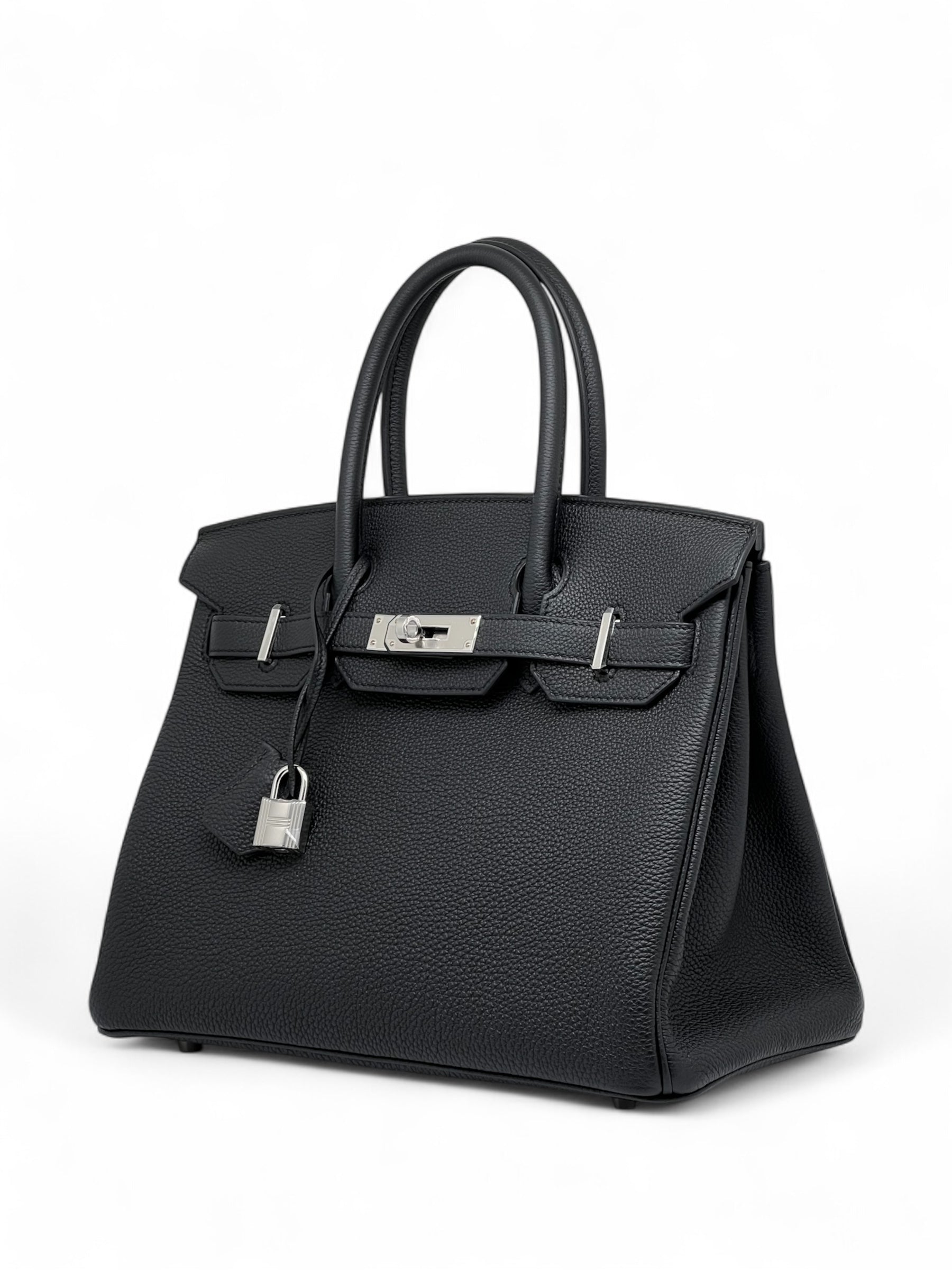 Hermès - Birkin-Tasche 30 Schwarz Togo-Leder