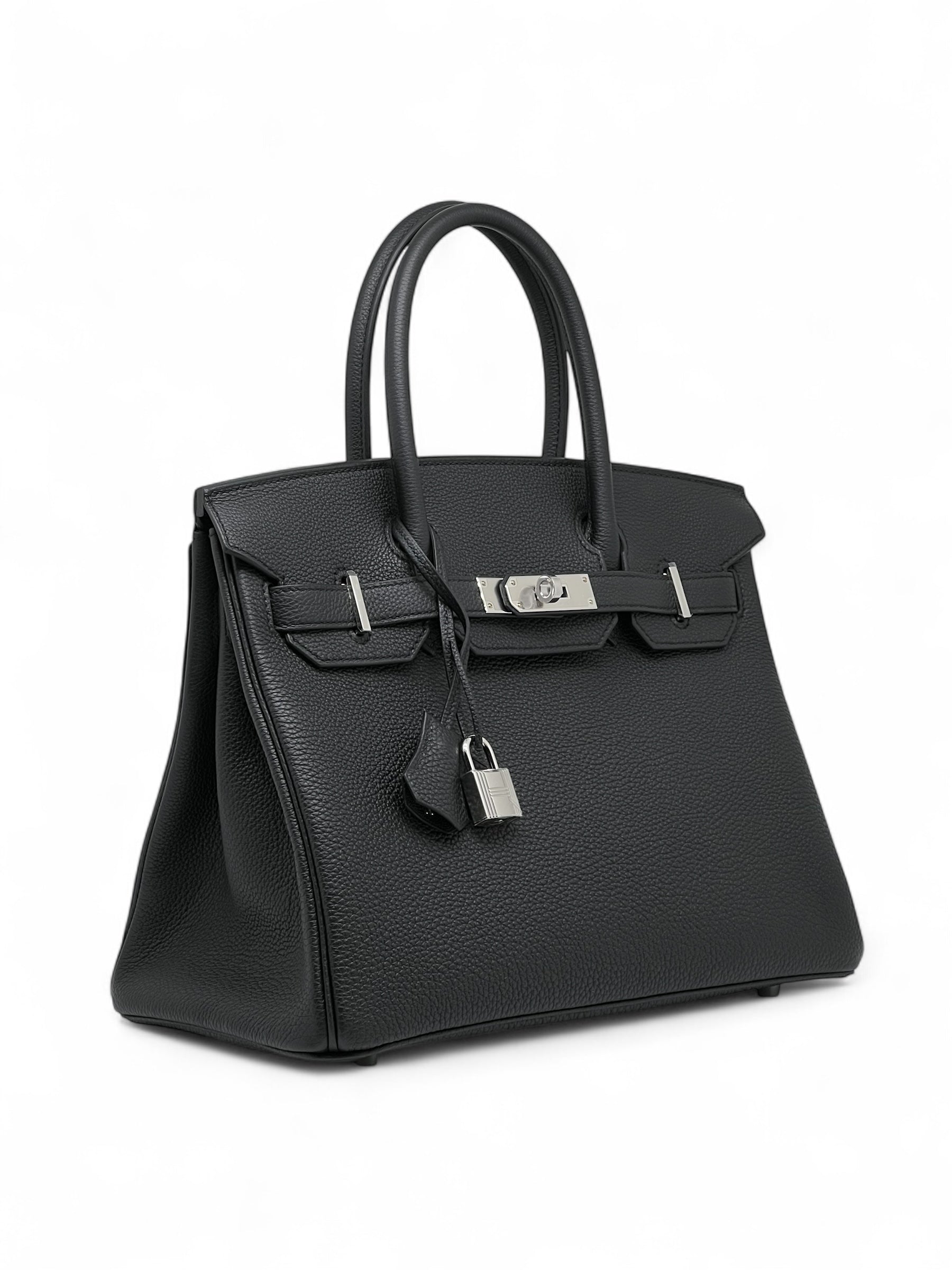 Hermès - Birkin-Tasche 30 Schwarz Togo-Leder