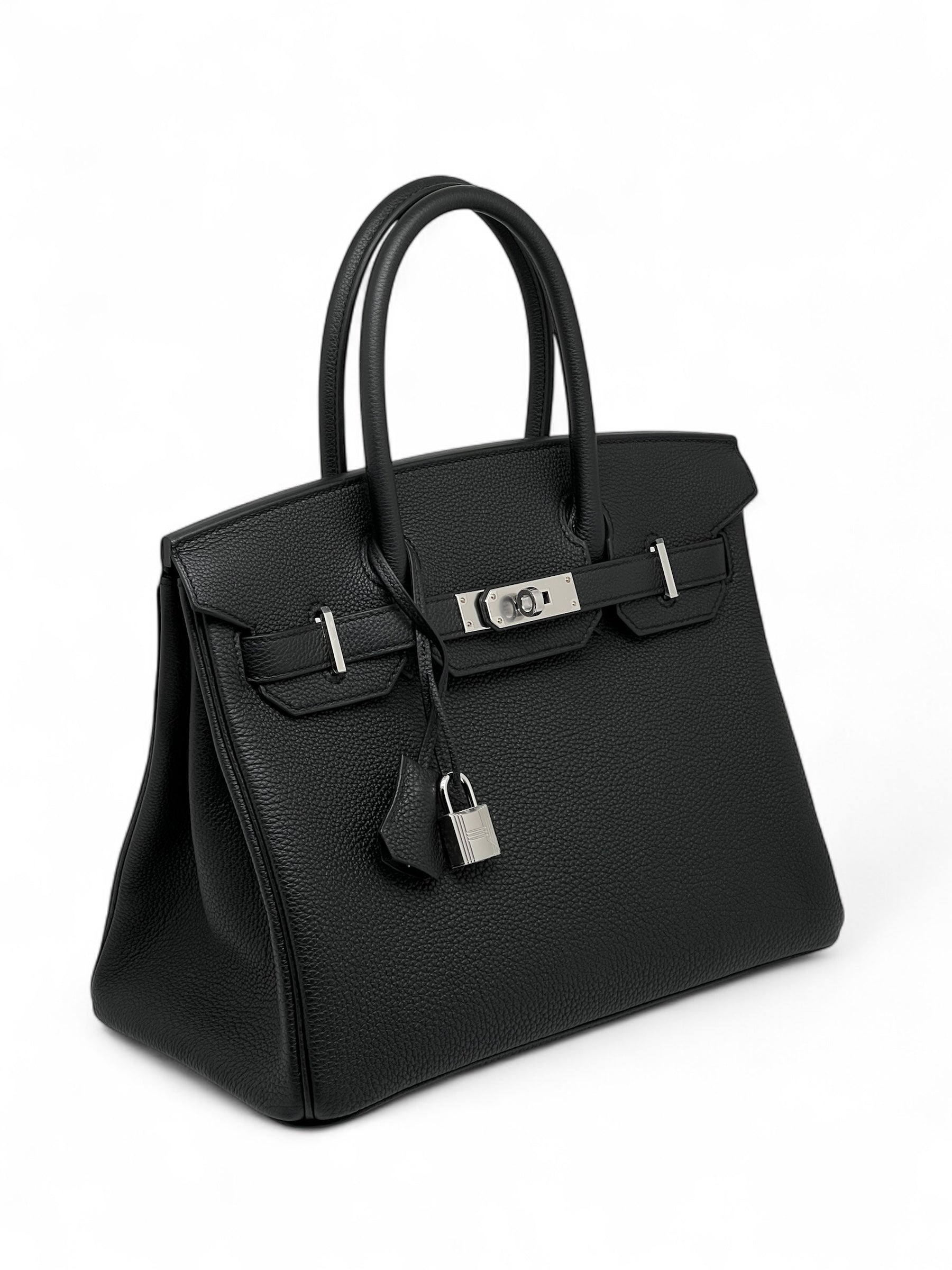 Hermès - Birkin-Tasche 30 Schwarz Togo-Leder