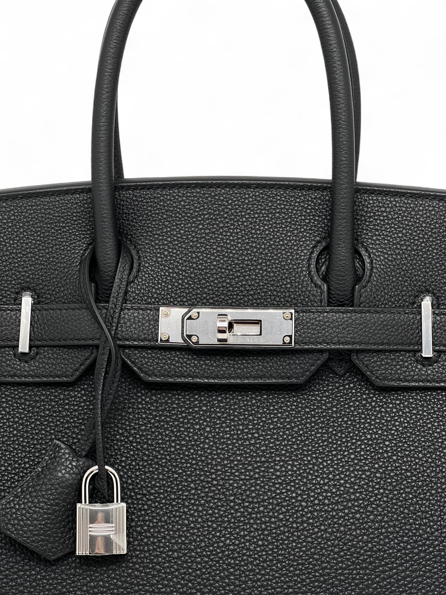 Hermès - Sac Birkin 30 Noir cuir Togo