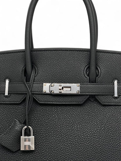Hermès - Sac Birkin 30 Noir cuir Togo