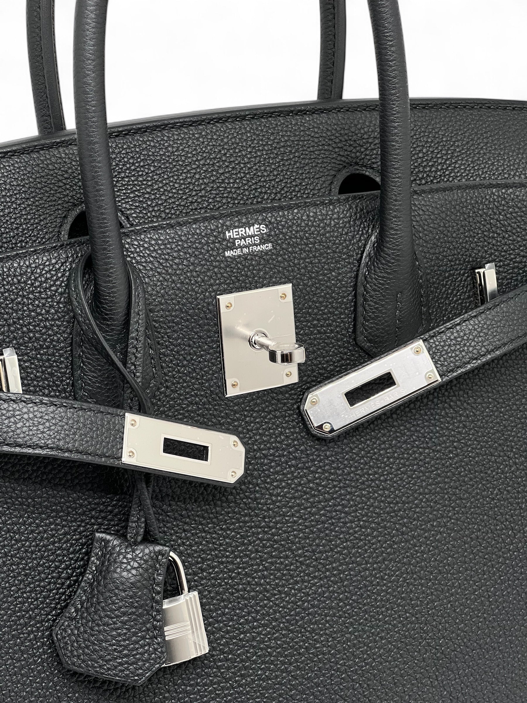 Hermès - Birkin-Tasche 30 Schwarz Togo-Leder