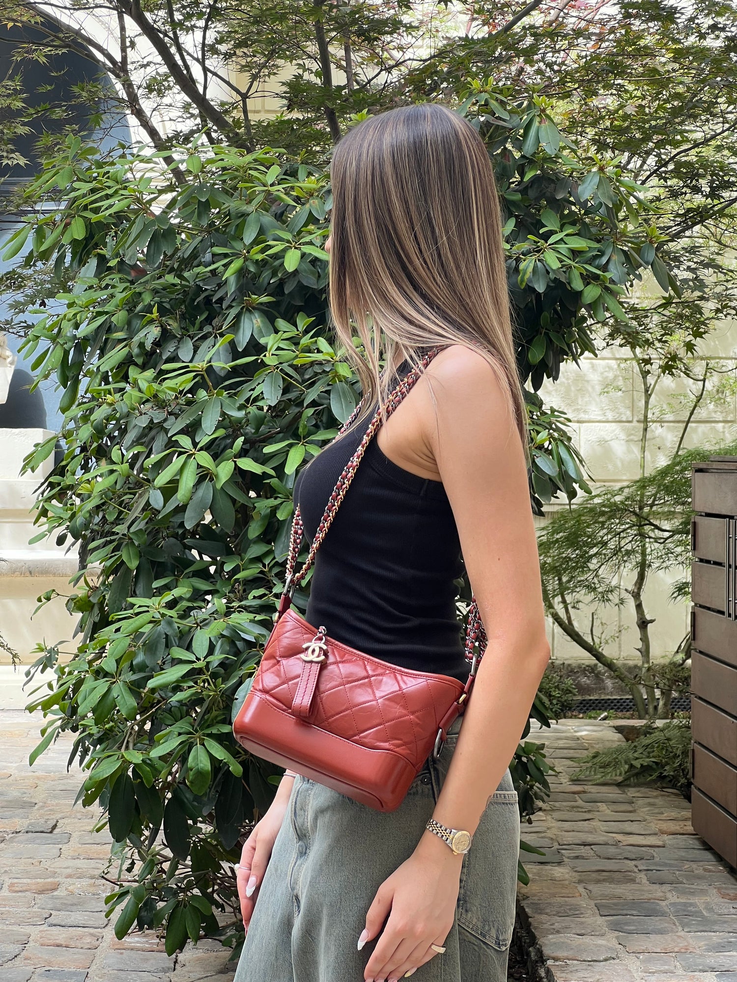 Chanel - Sac Mini Gabrielle Terracotta
