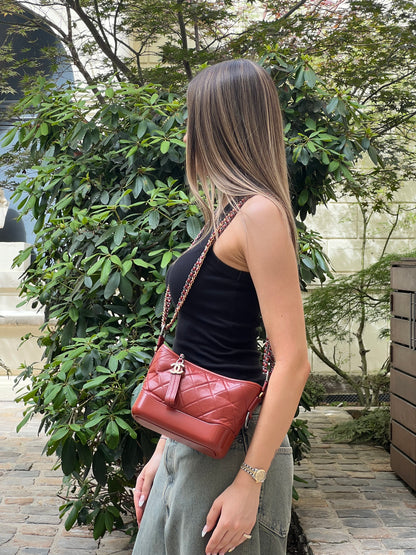 Chanel - Sac Mini Gabrielle Terracotta
