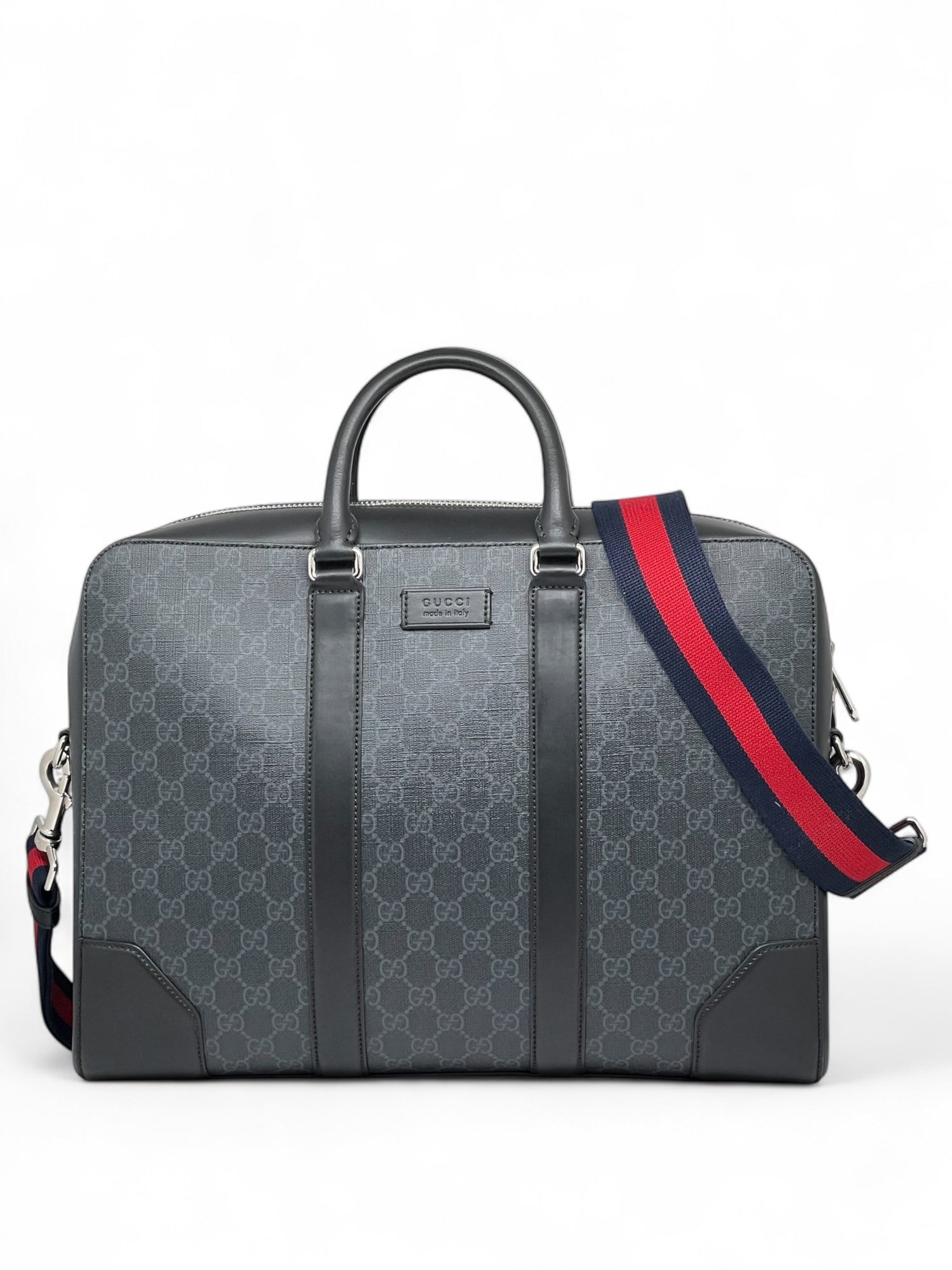 Gucci - Sac Malette GG Black avec bandoulière