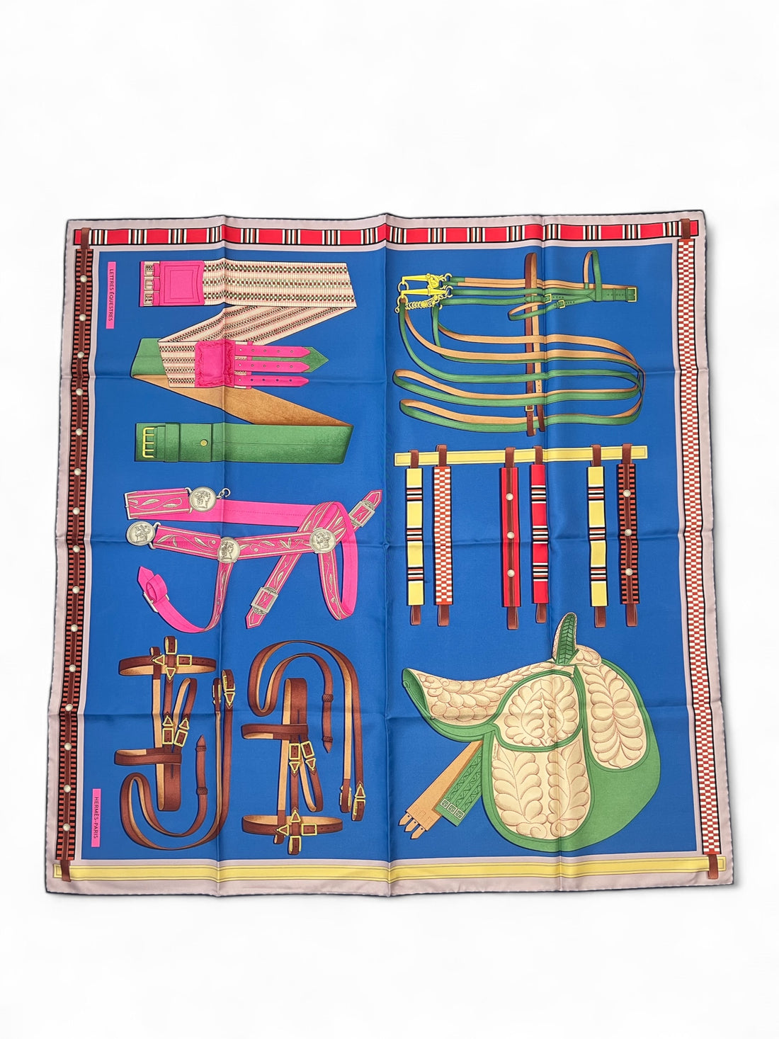 Hermès - Carré 90 « Lettres Equestres »