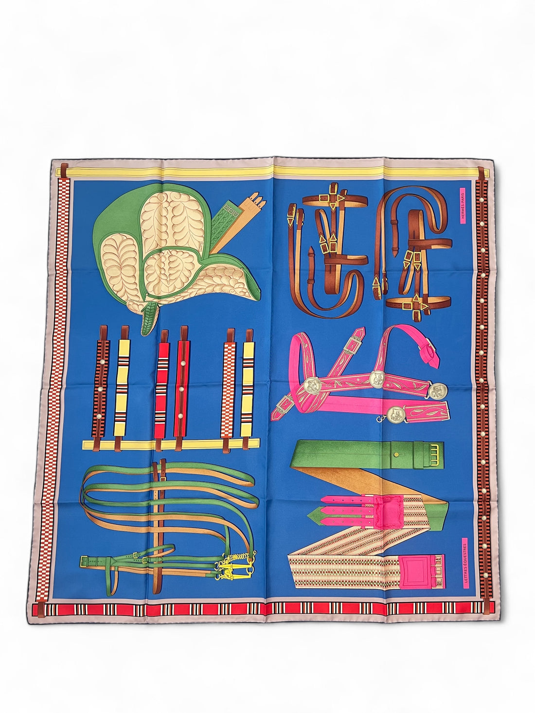 Hermès - Carré 90 « Lettres Equestres »