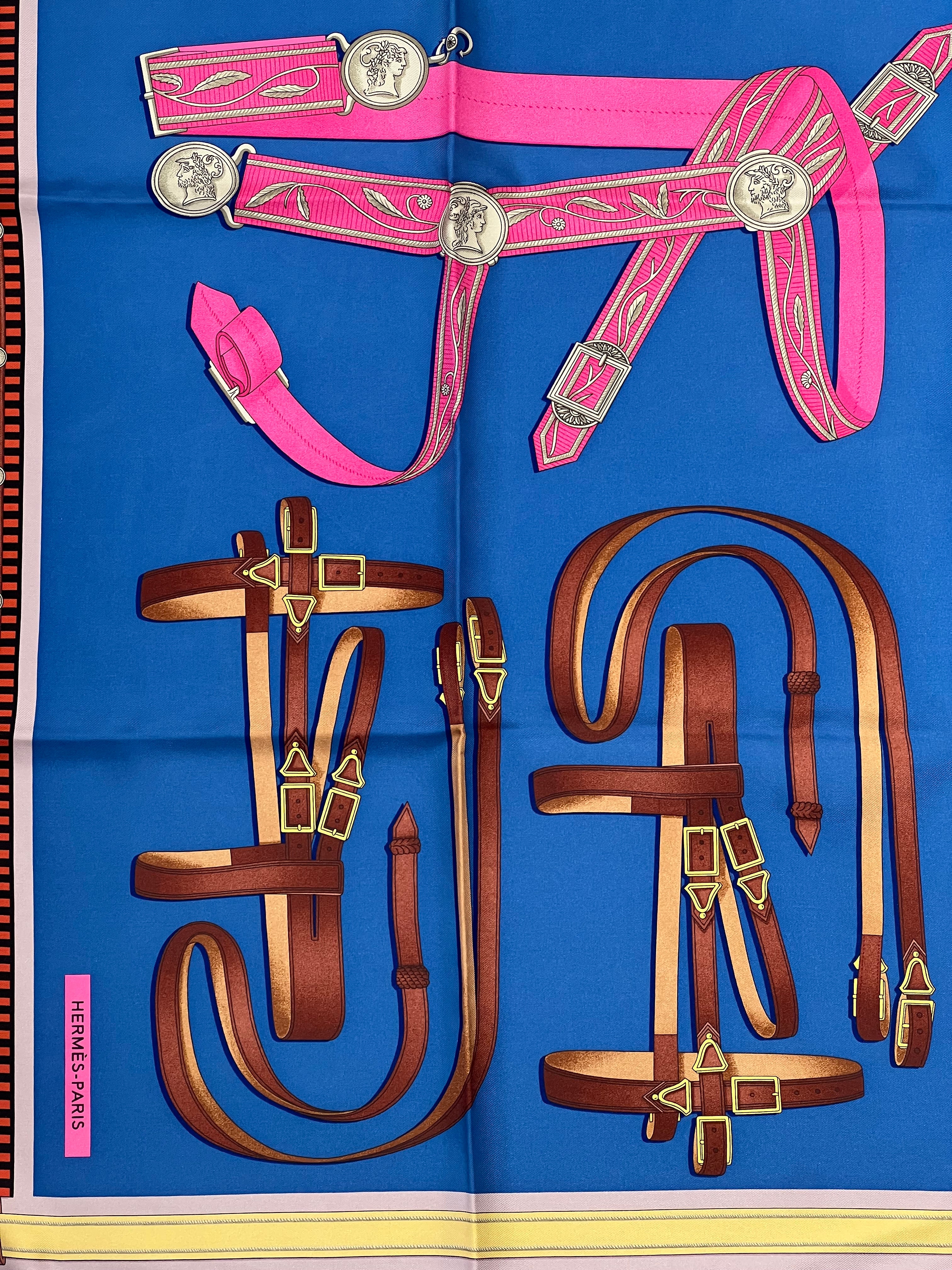 Hermès - Carré 90 « Lettres Equestres »