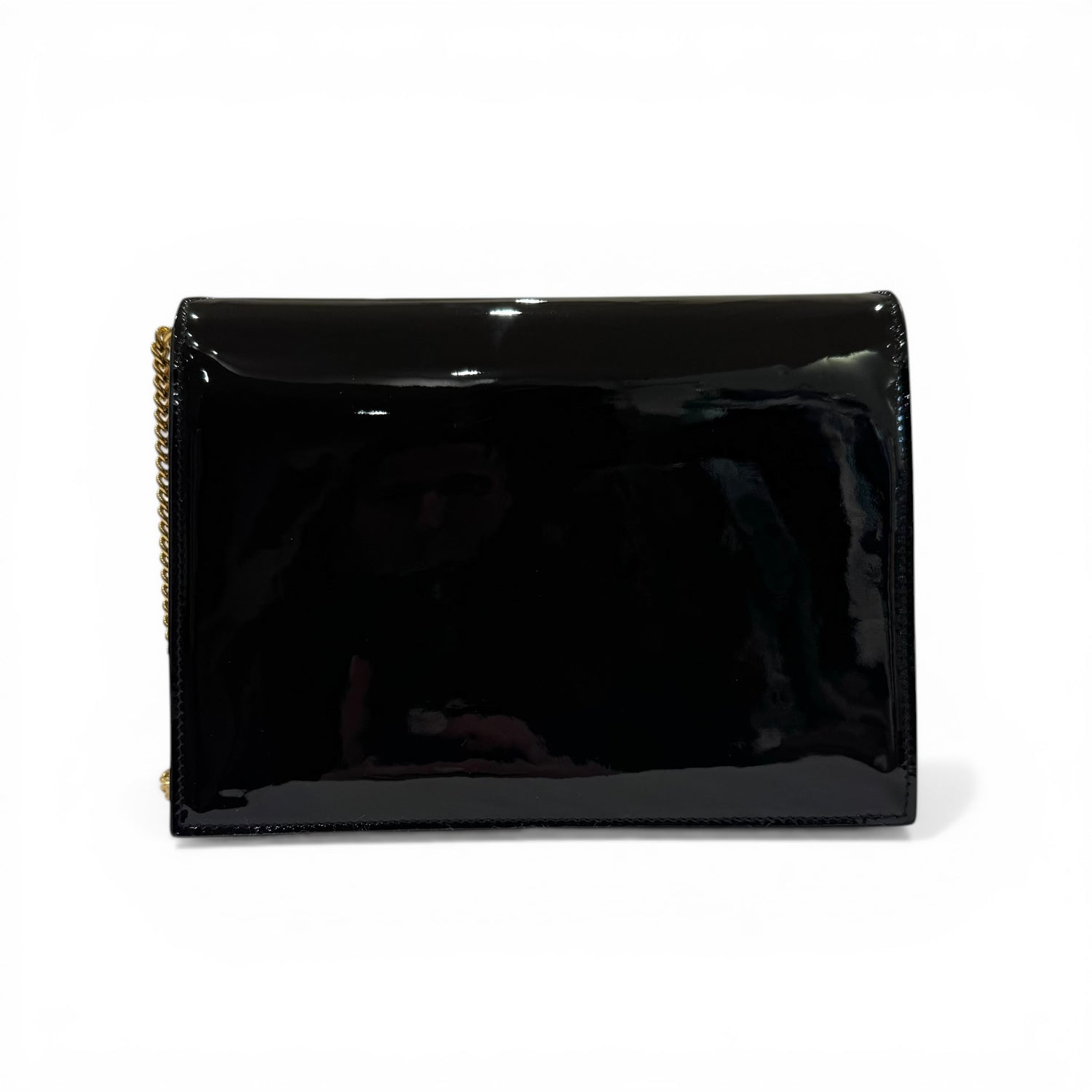 Yves Saint Laurent - Sac en cuir vernis noir