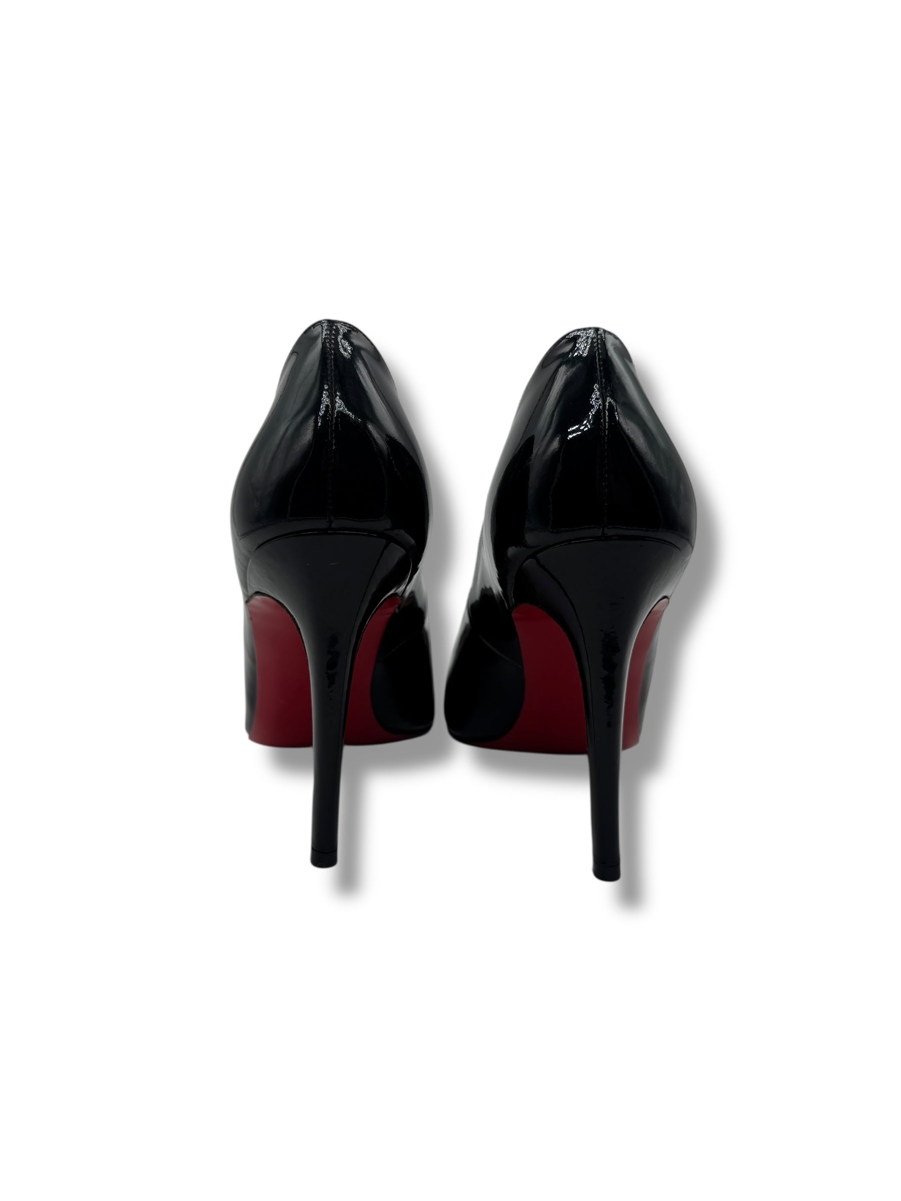 Louboutin - Escarpin noir verni T39