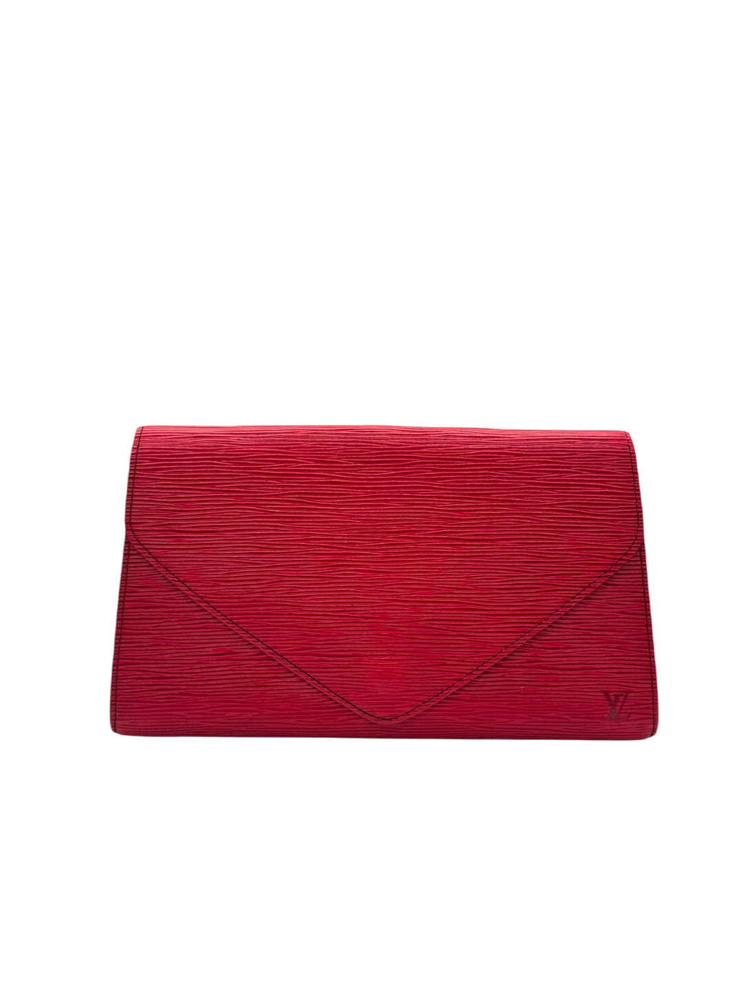 Louis Vuitton - Pochette in pelle épi rossa