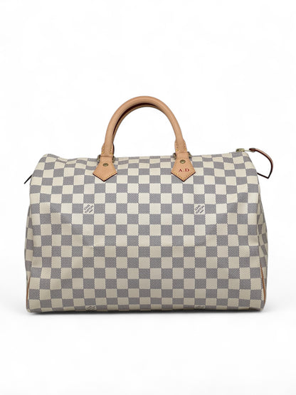Louis Vuitton - Sac Speedy 35 Damier Azur