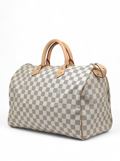 Louis Vuitton - Sac Speedy 35 Damier Azur