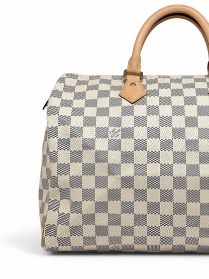 Louis Vuitton - Sac Speedy 35 Damier Azur