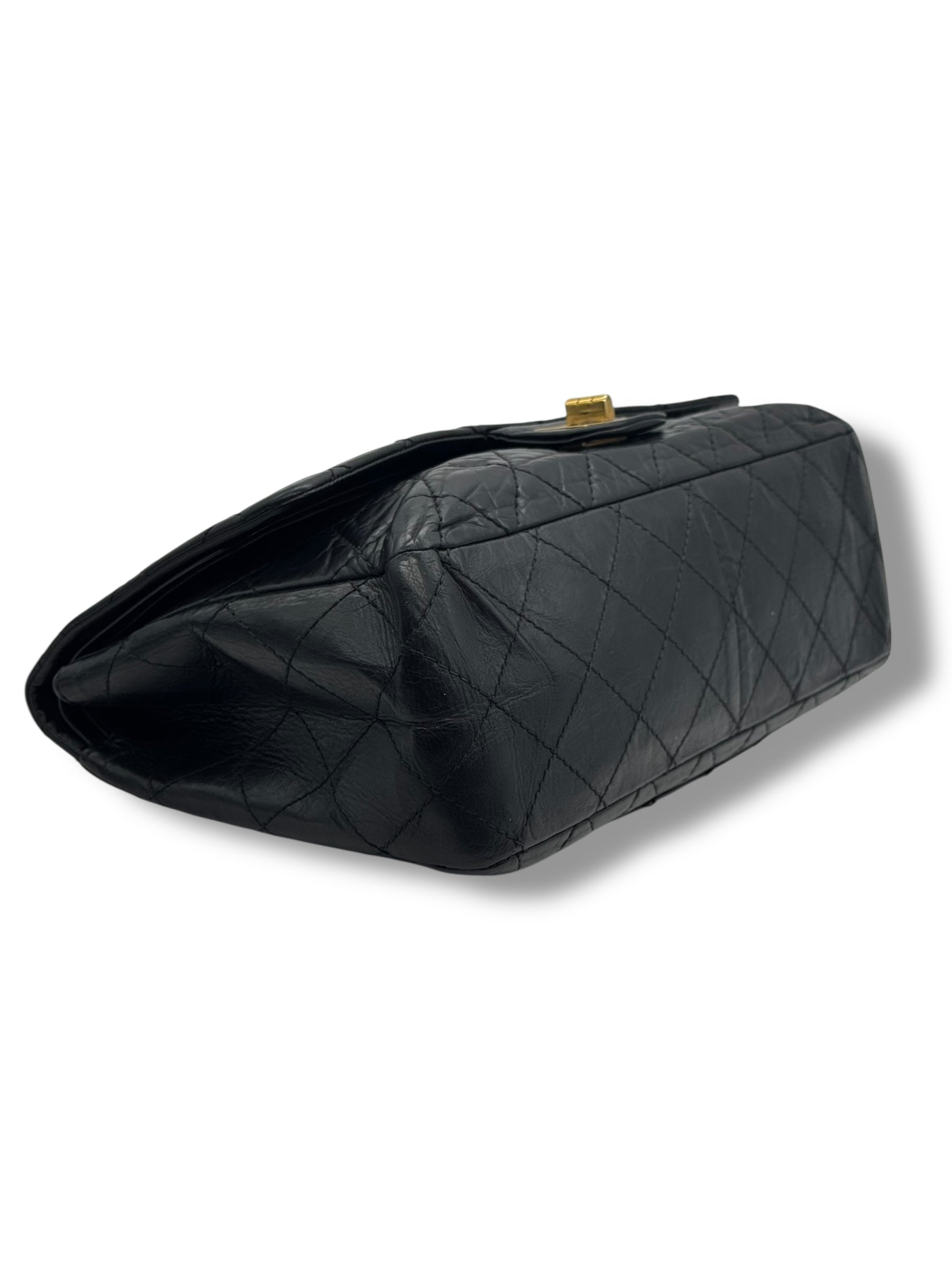 Chanel - Maxi-Tasche 2.55 Schwarz