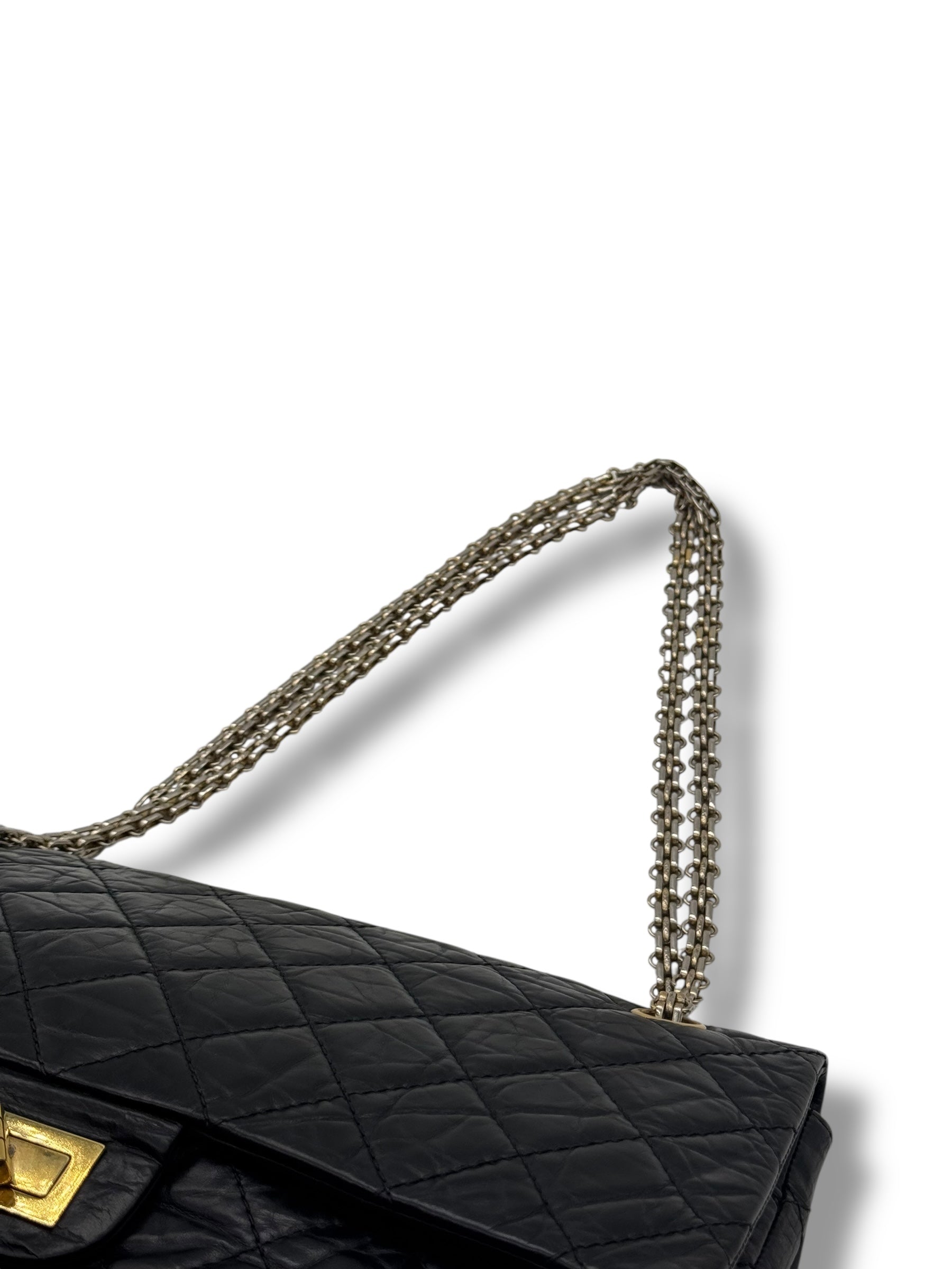 Chanel - Maxi-Tasche 2.55 Schwarz