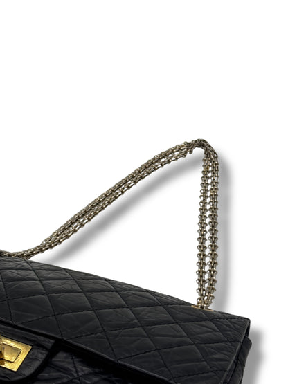Chanel - Maxi-Tasche 2.55 Schwarz
