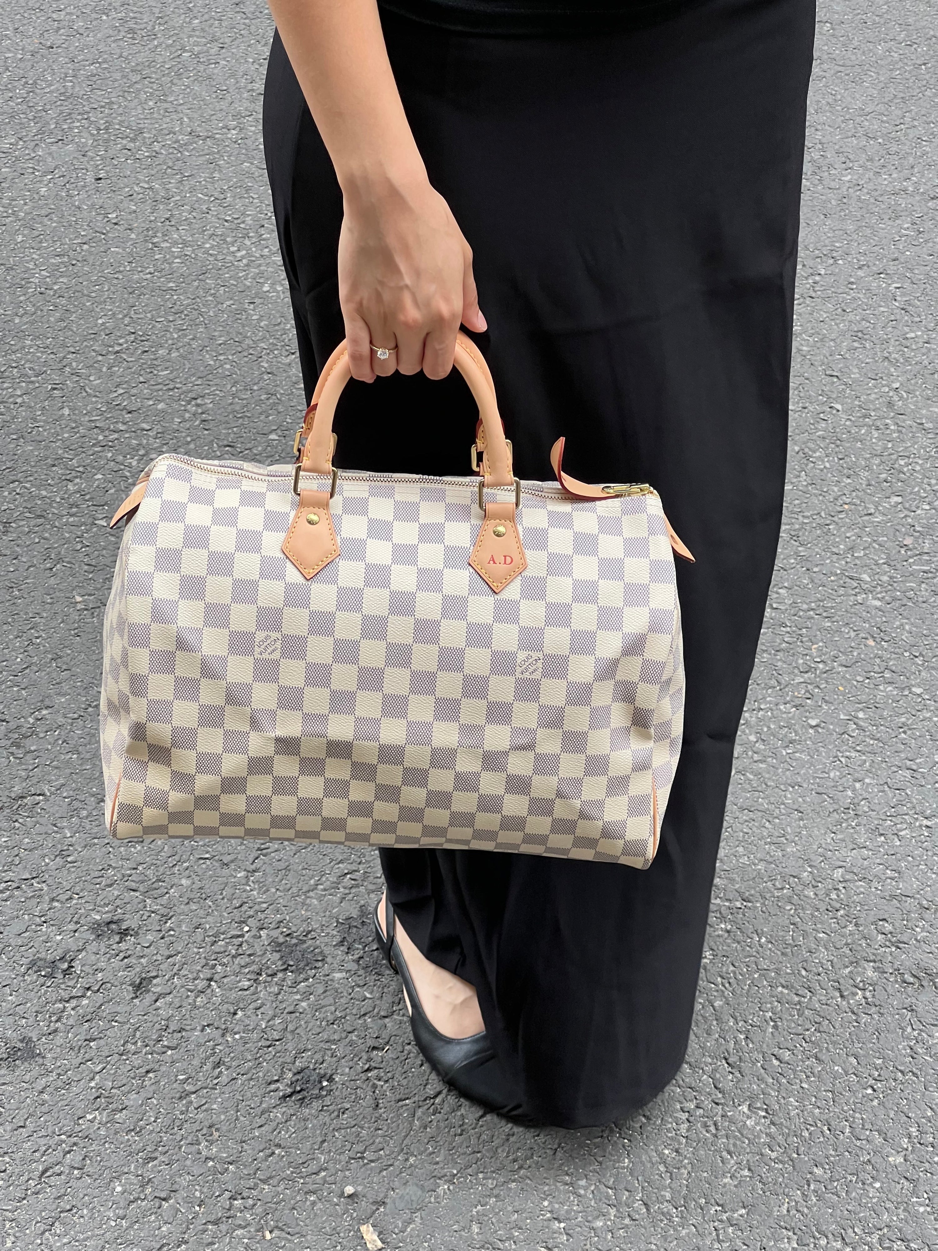 Louis Vuitton - Tasche Speedy 35 Damier Azur