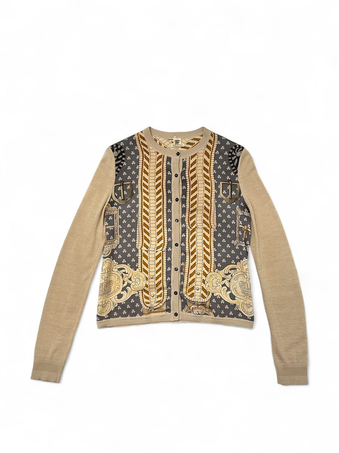 Hermès - Gilet en soie et cachemire T36