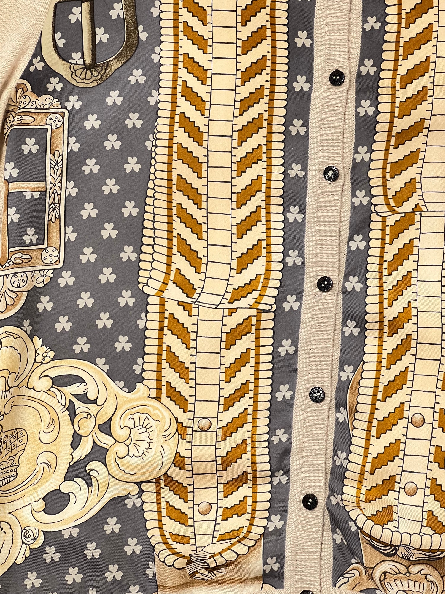 Hermès - Gilet en soie et cachemire T36