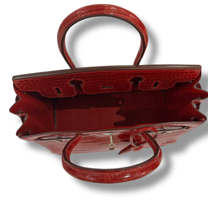 Hermès - Sac Birkin 30 Crocodile Porosus