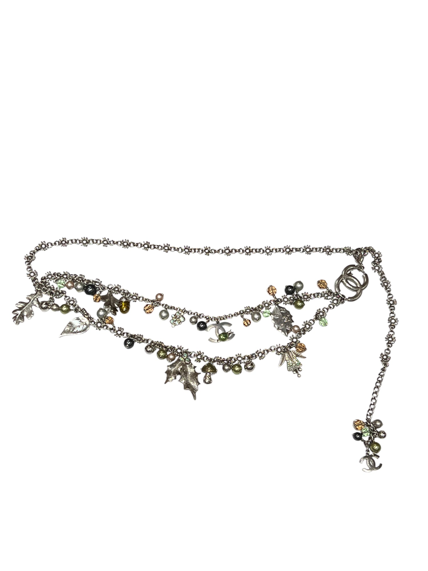 Chanel - ceinture chaîne Autumn argentée