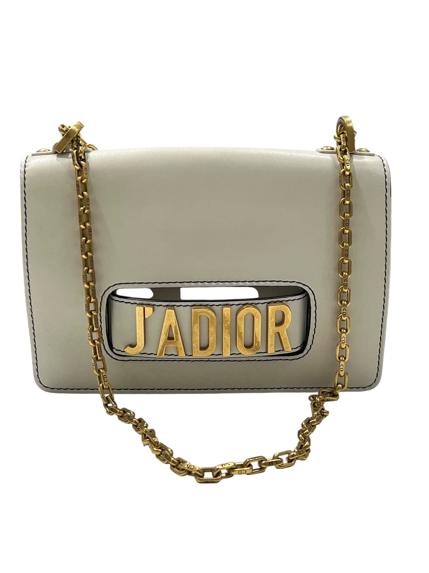 Dior - sac j’adior cuir blanc