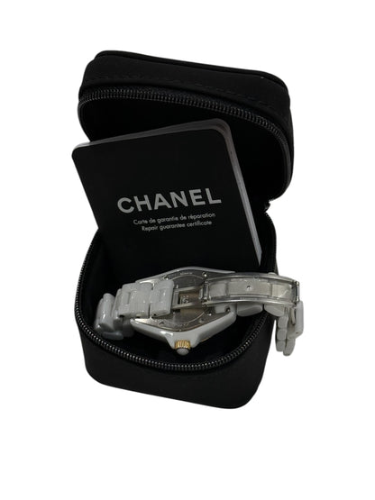 Chanel - J12 33mm index diamants et lunette or jaune