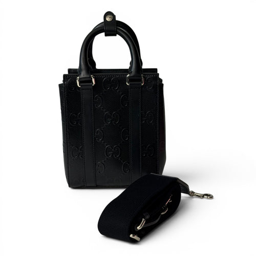Gucci - Sac à main en cuir GG relief