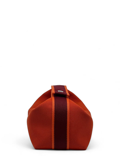 Hermès - Sac Trousse Bride à Brac orange feu