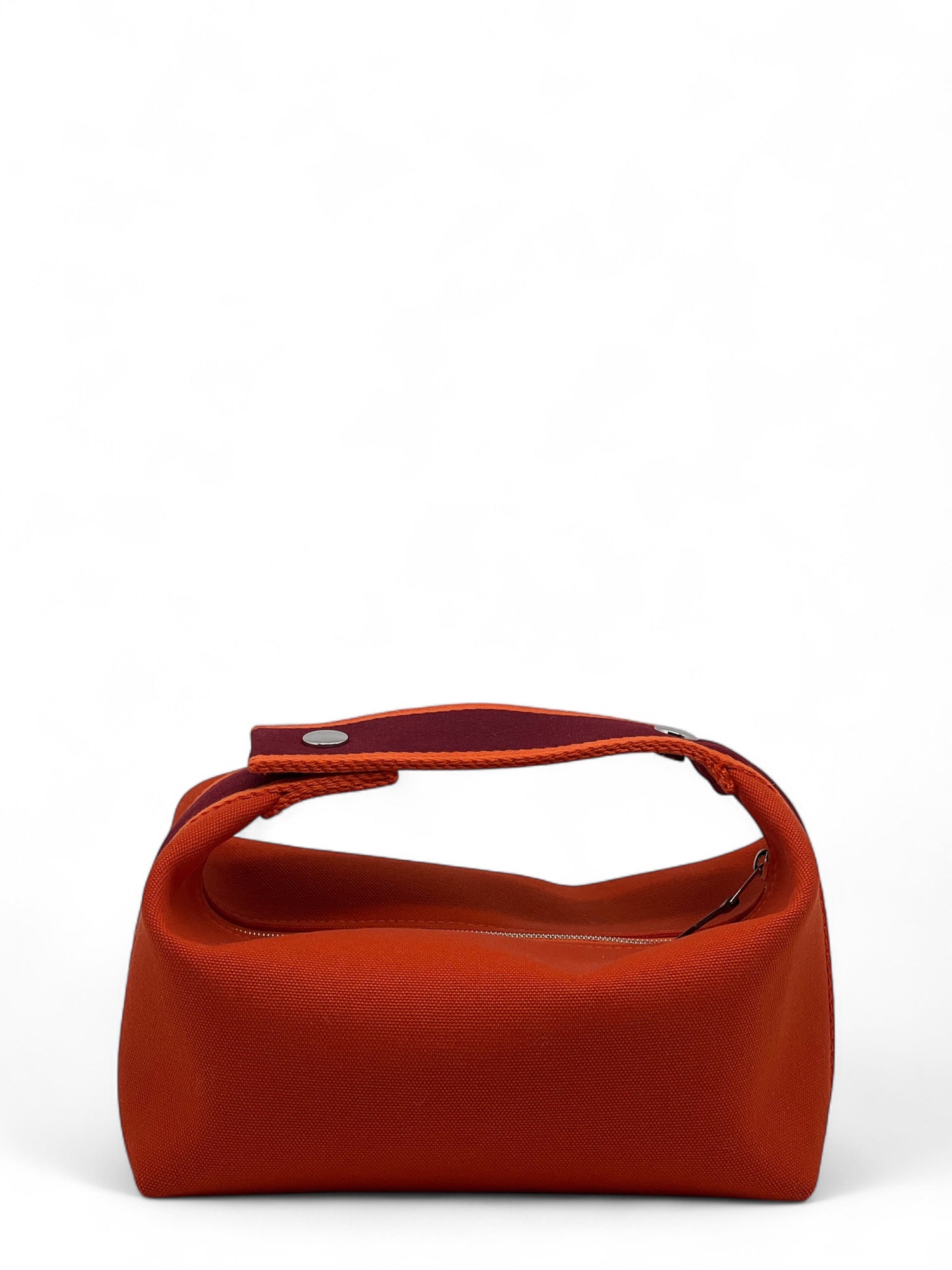 Hermès - Sac Trousse Bride à Brac orange feu