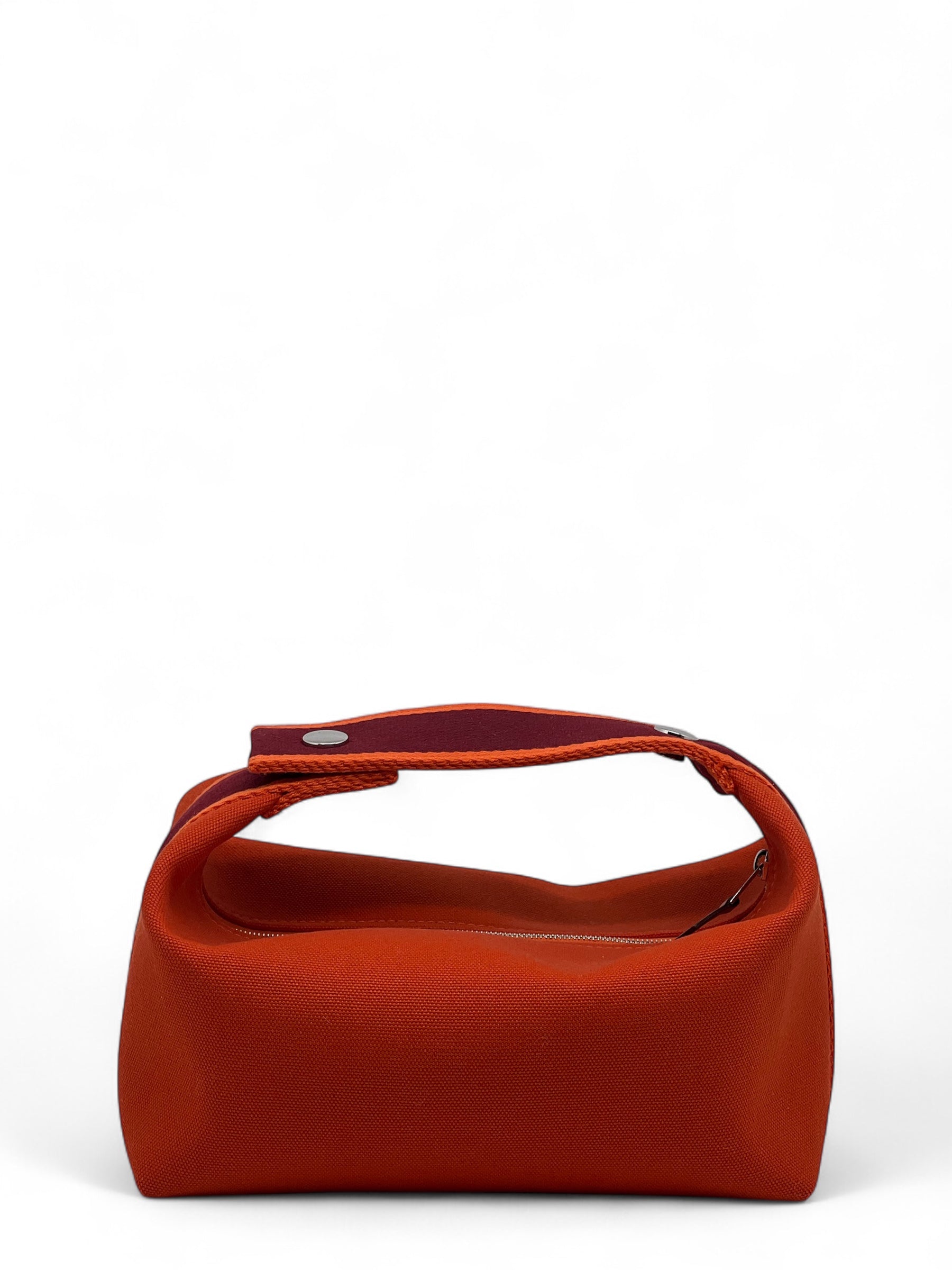 Hermès - Sac Trousse Bride à Brac orange feu