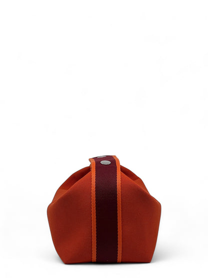 Hermès - Sac Trousse Bride à Brac orange feu