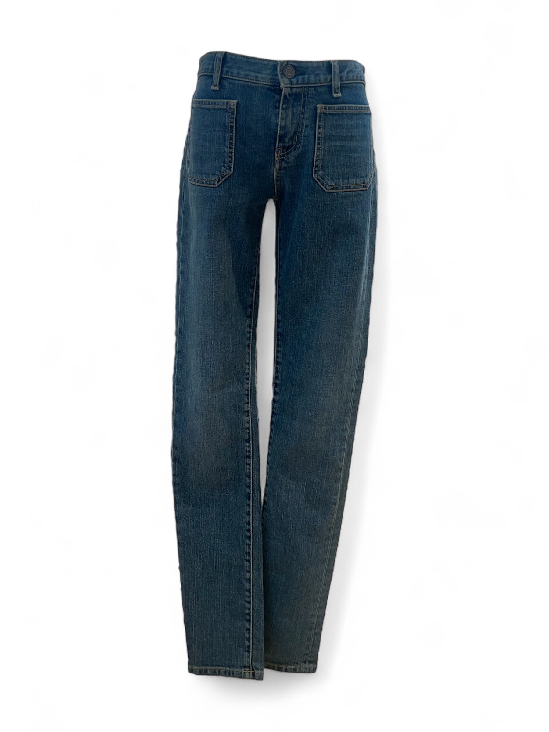 Saint Laurent -Jean bleu poches carré T36