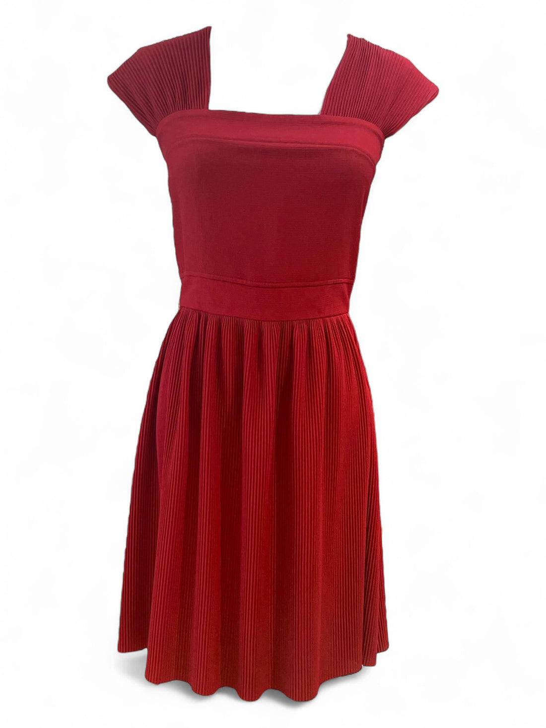 Repetto - Robe rouge plissé T36