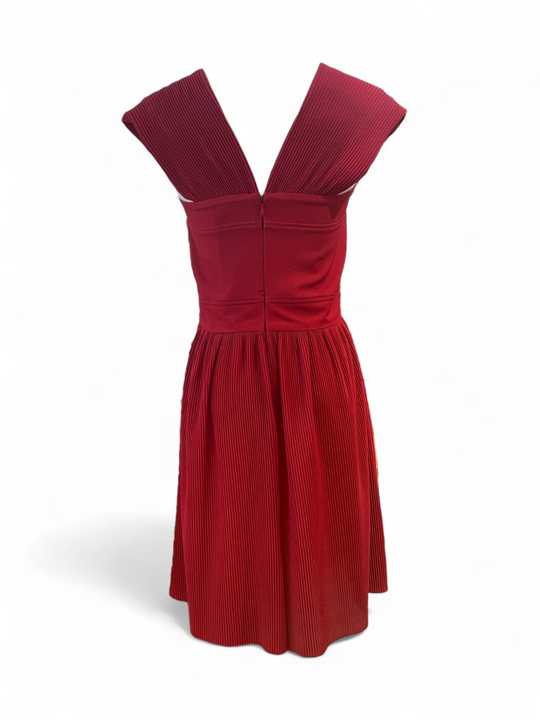 Repetto - Robe rouge plissé T36