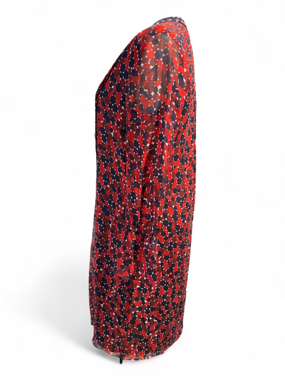 DVF Diane VanFurstenberg - Robe à motif rouge et bleu T4