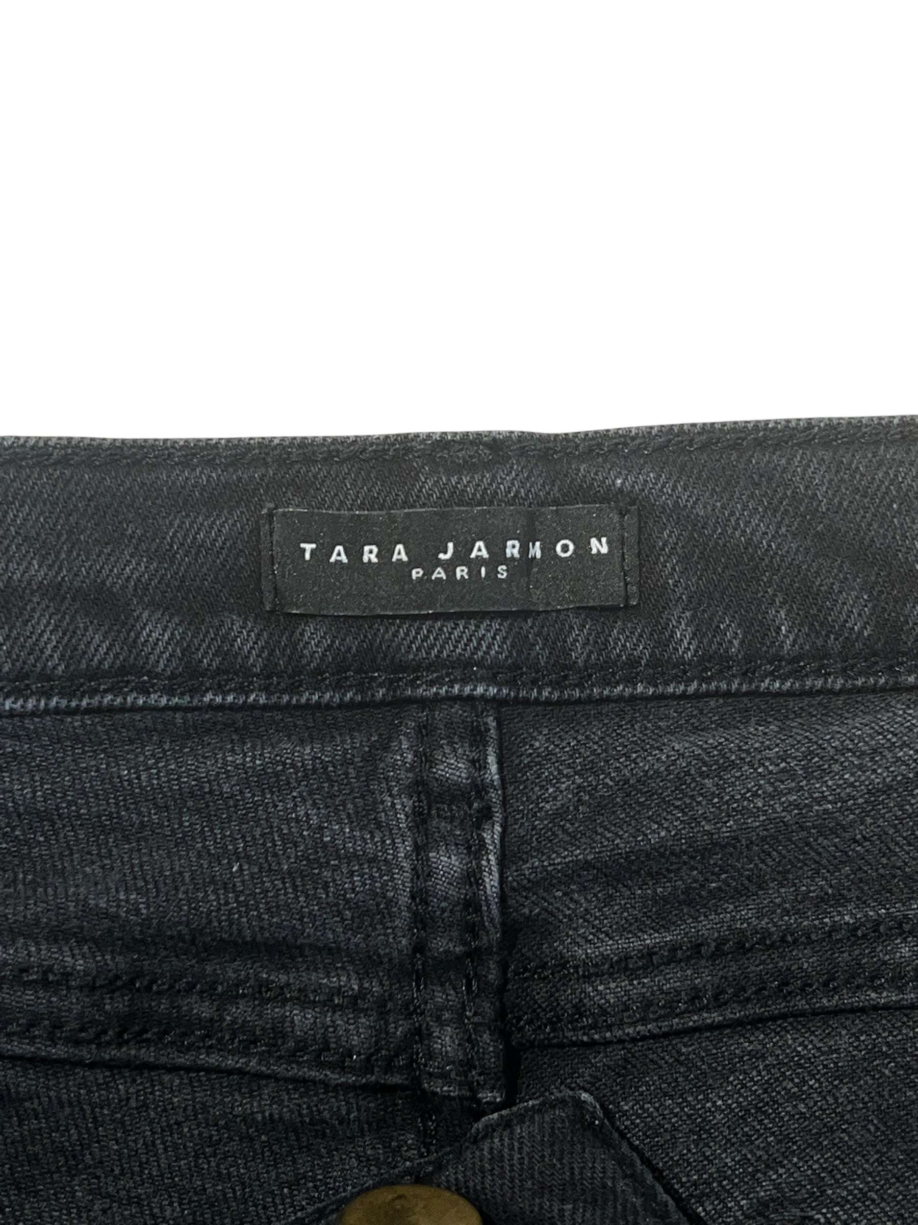 Tara Jarmon - Jean noir effiloché T34