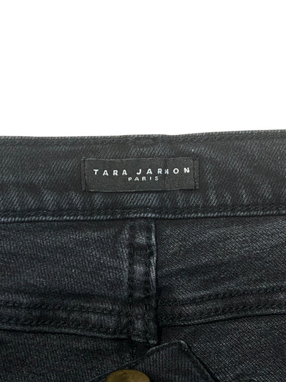 Tara Jarmon - Jeans neri sfrangiati T34