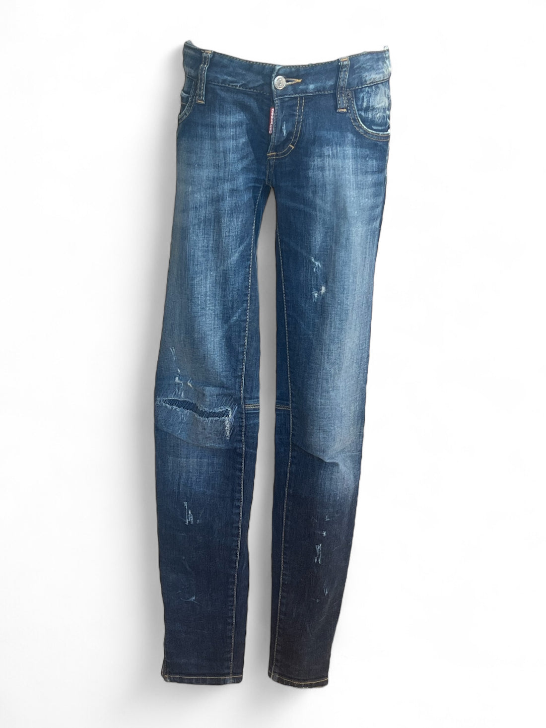 Dsquared - Jean Zip effet abîmé T40