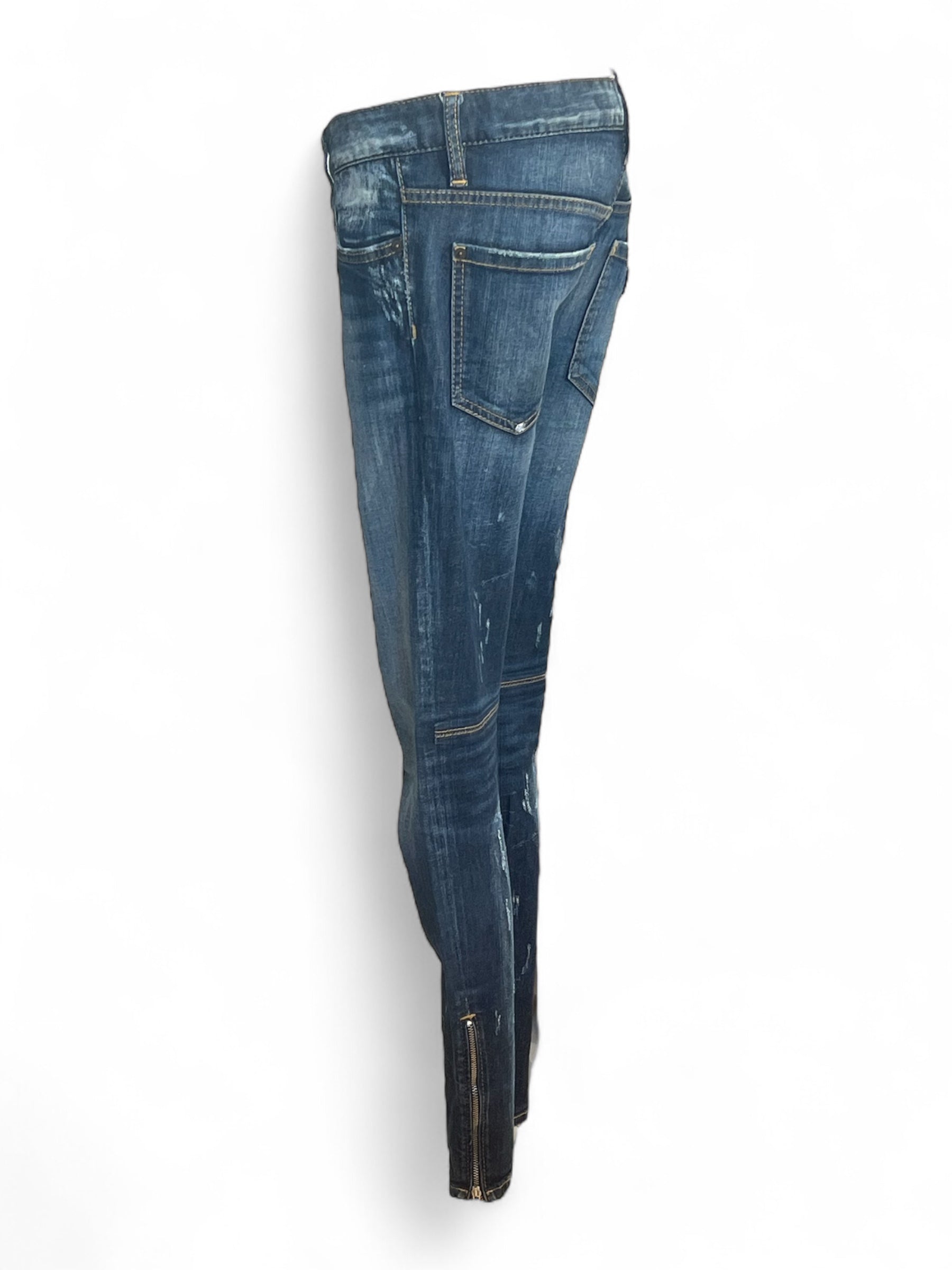 Dsquared - Jean Zip effet abîmé T40