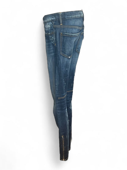 Dsquared - ダメージ加工ジーンズ ジップ付き T40